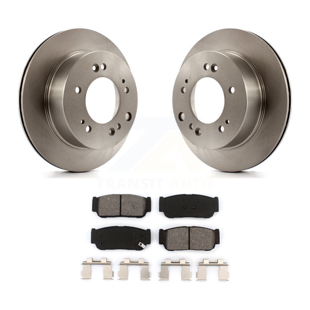 Kit de disques de frein à disque arrière et plaquettes semi-métalliques pour Kia Sorento 2007-2009