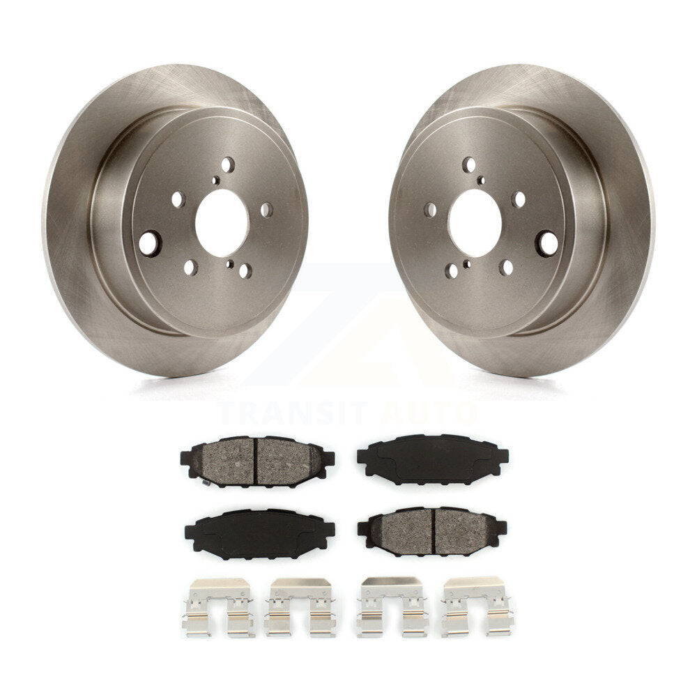 Kit de rotor de frein arrière et de plaquettes semi-métalliques pour Subaru Impreza Forester Outback BR