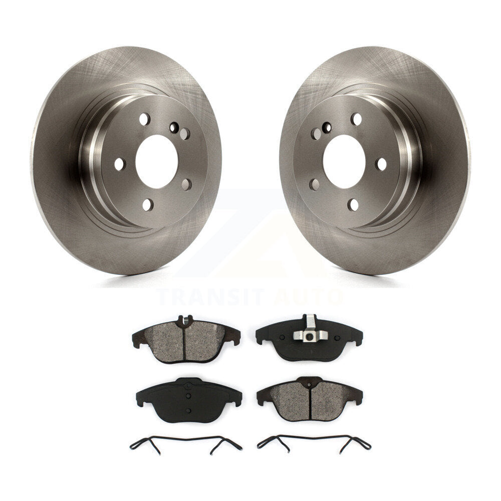 Rotor de frein à disque arrière et Kit de plaquettes semi-métalliques pour Mercedes-Benz C300 C250 C23