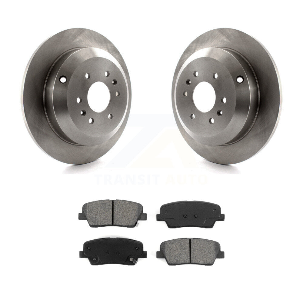 Kit de disques de frein à disque arrière et plaquettes semi-métalliques pour Kia Borrego 2009-2011