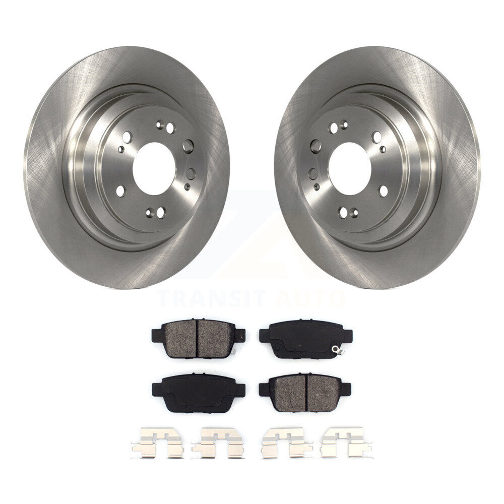 Kit de disques de frein à disque arrière et plaquettes semi-métalliques pour Acura TL 2009-2014