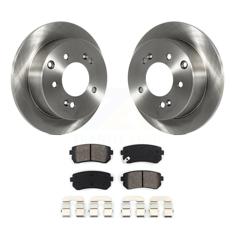 Kit de disques de frein à disque arrière et plaquettes semi-métalliques pour Kia Forte Koup Forte5