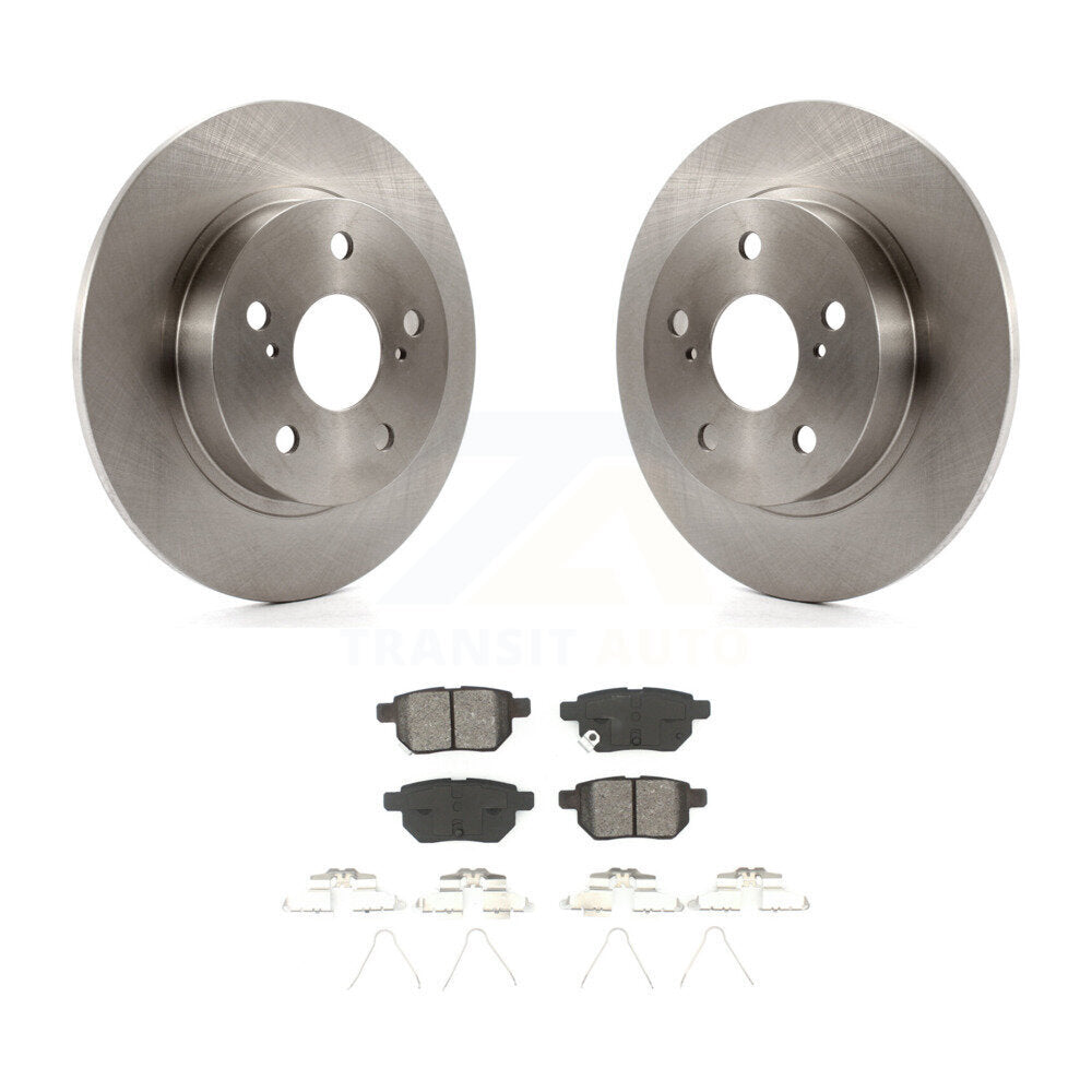 Kit de disques de frein à disque arrière et plaquettes semi-métalliques pour Scion tC 2011-2016