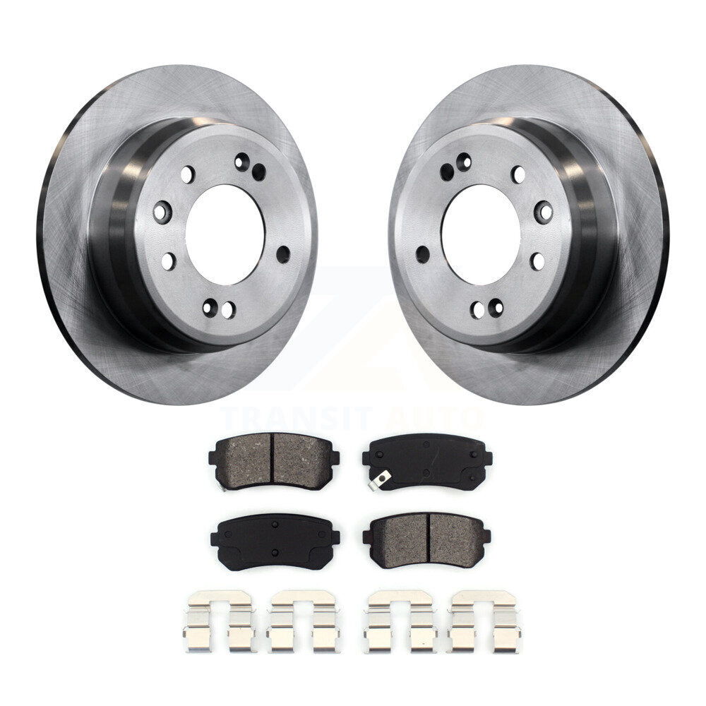 Kit de rotor de frein arrière et de plaquettes semi-métalliques pour Hyundai Elantra Tucson Kia Sportag
