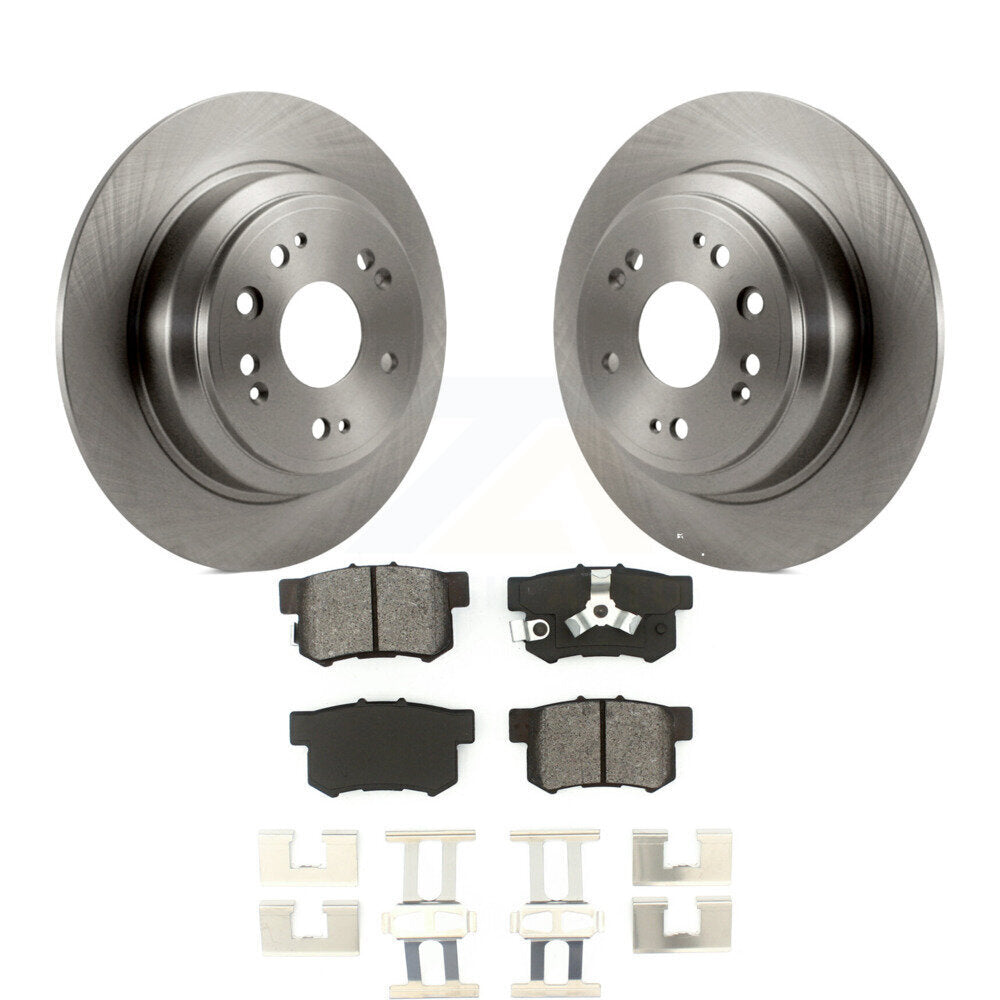 Kit de disques de frein à disque arrière et plaquettes semi-métalliques pour Honda Accord Crosstour