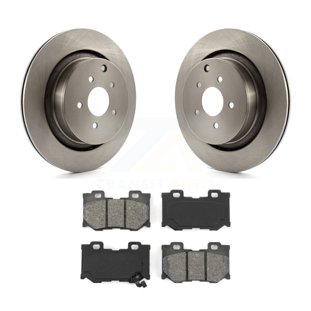 Rotors de frein arrière et Kit de plaquettes semi-métalliques pour INFINITI Q50 Q60 M37 FX50 QX70 Q7