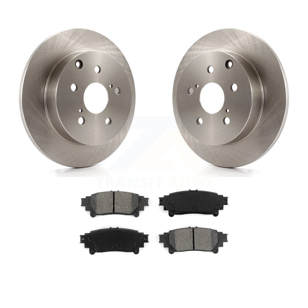 Kit de disques de frein à disque arrière et plaquettes semi-métalliques pour Toyota Prius V Mirai