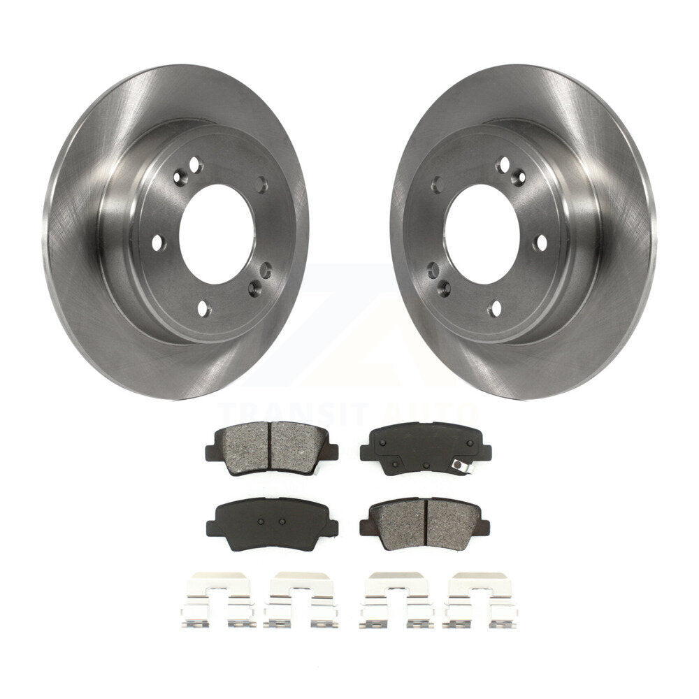Kit de rotor de frein arrière et de plaquettes semi-métalliques pour Hyundai Elantra Kia Forte GT Sou
