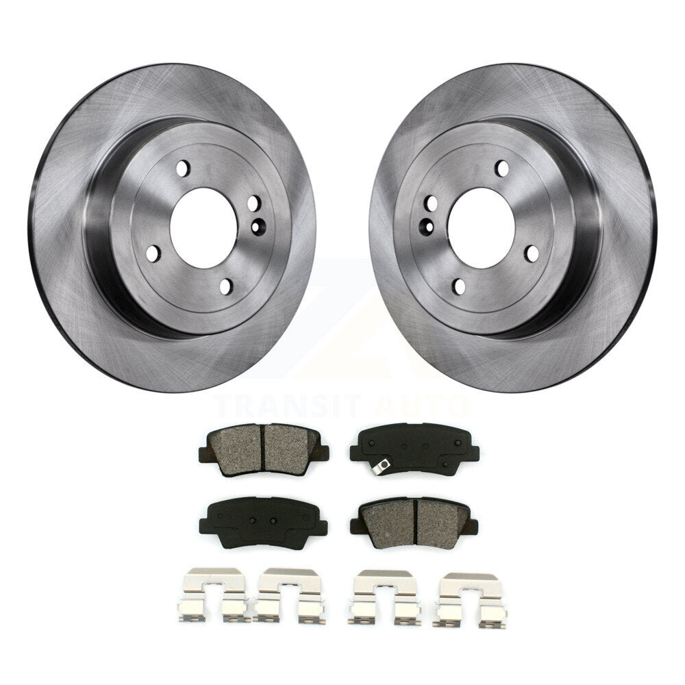 Kit de disques de frein à disque arrière et de plaquettes semi-métalliques pour Hyundai Accent 2011