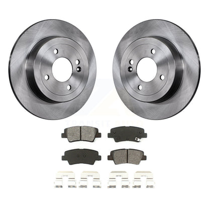 Kit de disques de frein à disque arrière et plaquettes semi-métalliques pour Hyundai Accent Kia Rio