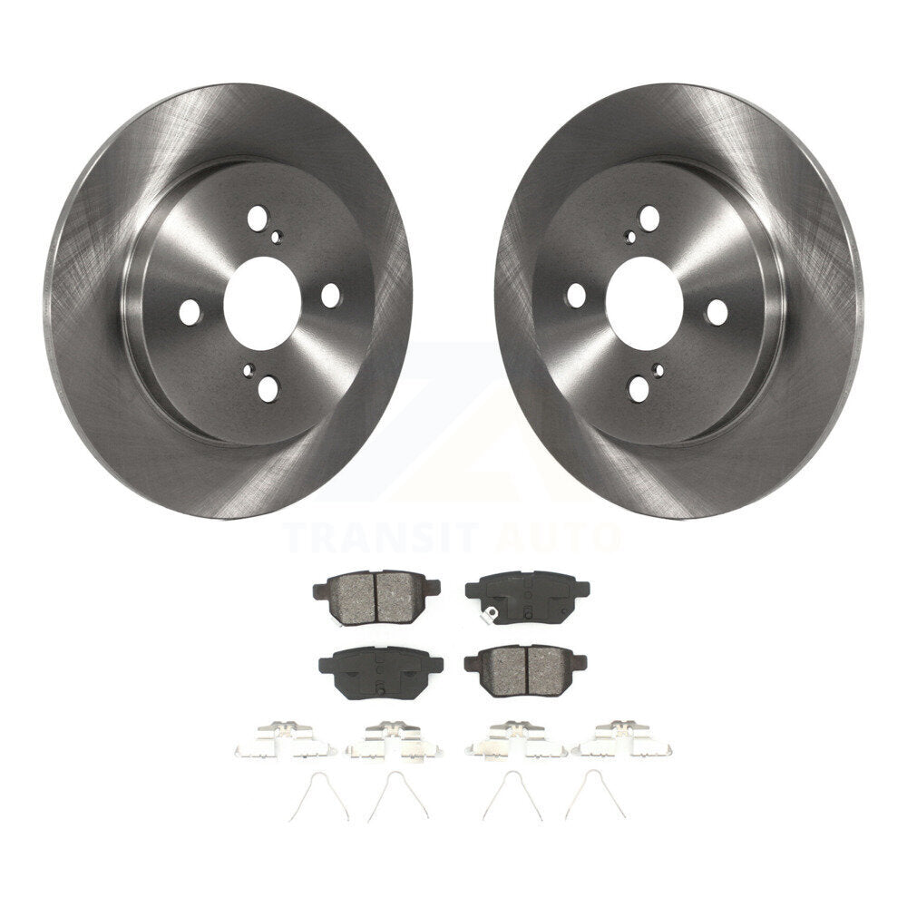 Kit de disques de frein à disque arrière et plaquettes semi-métalliques pour Toyota Yaris 2012-2018