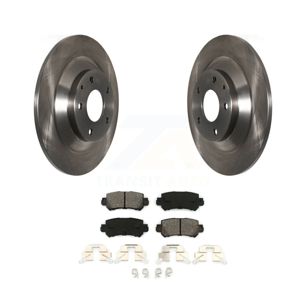 Kit de disques de frein à disque arrière et plaquettes semi-métalliques pour Mazda CX-5 2013-2015