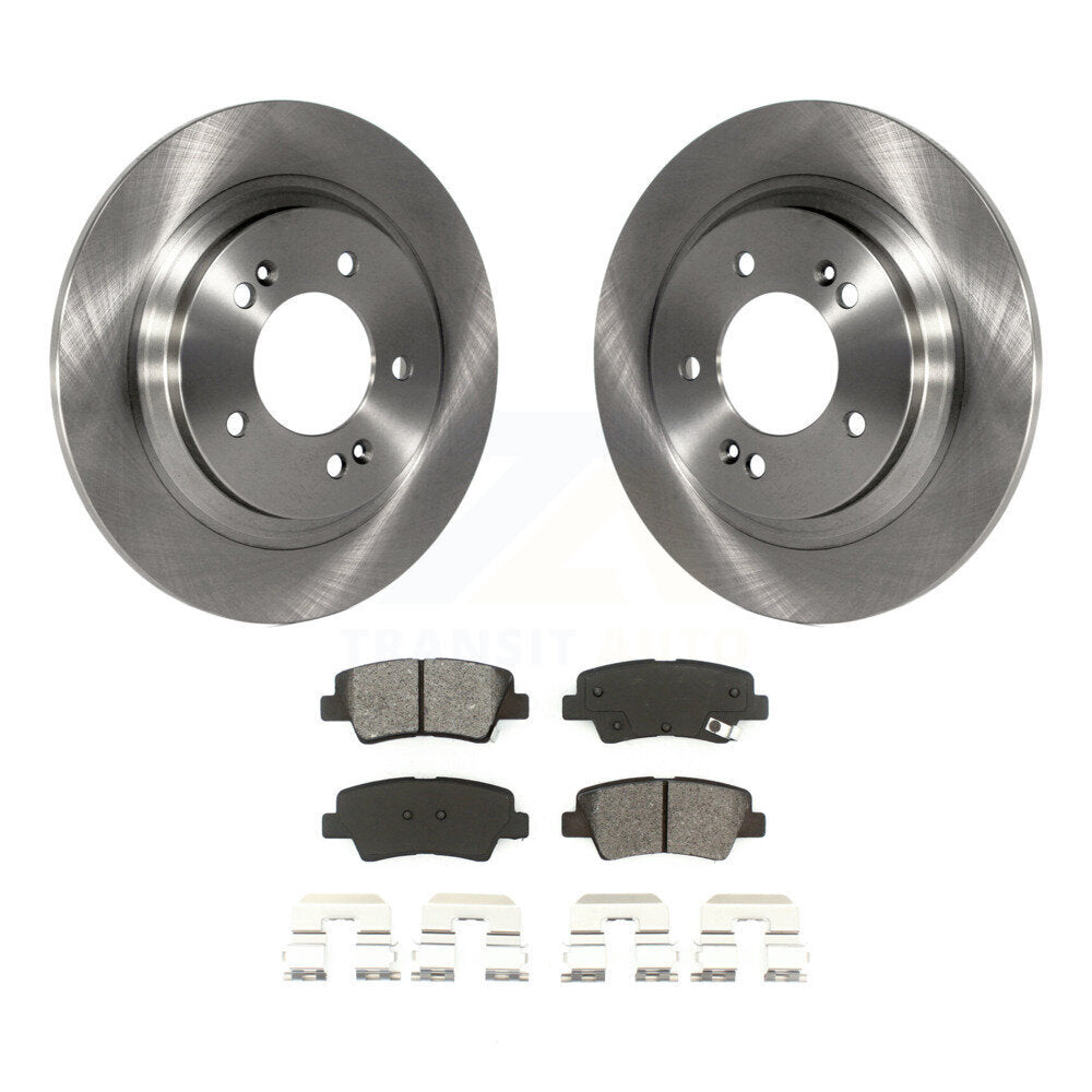 Kit de rotor de frein arrière et de plaquettes semi-métalliques pour Kia Optima Hyundai Sonata Soul E
