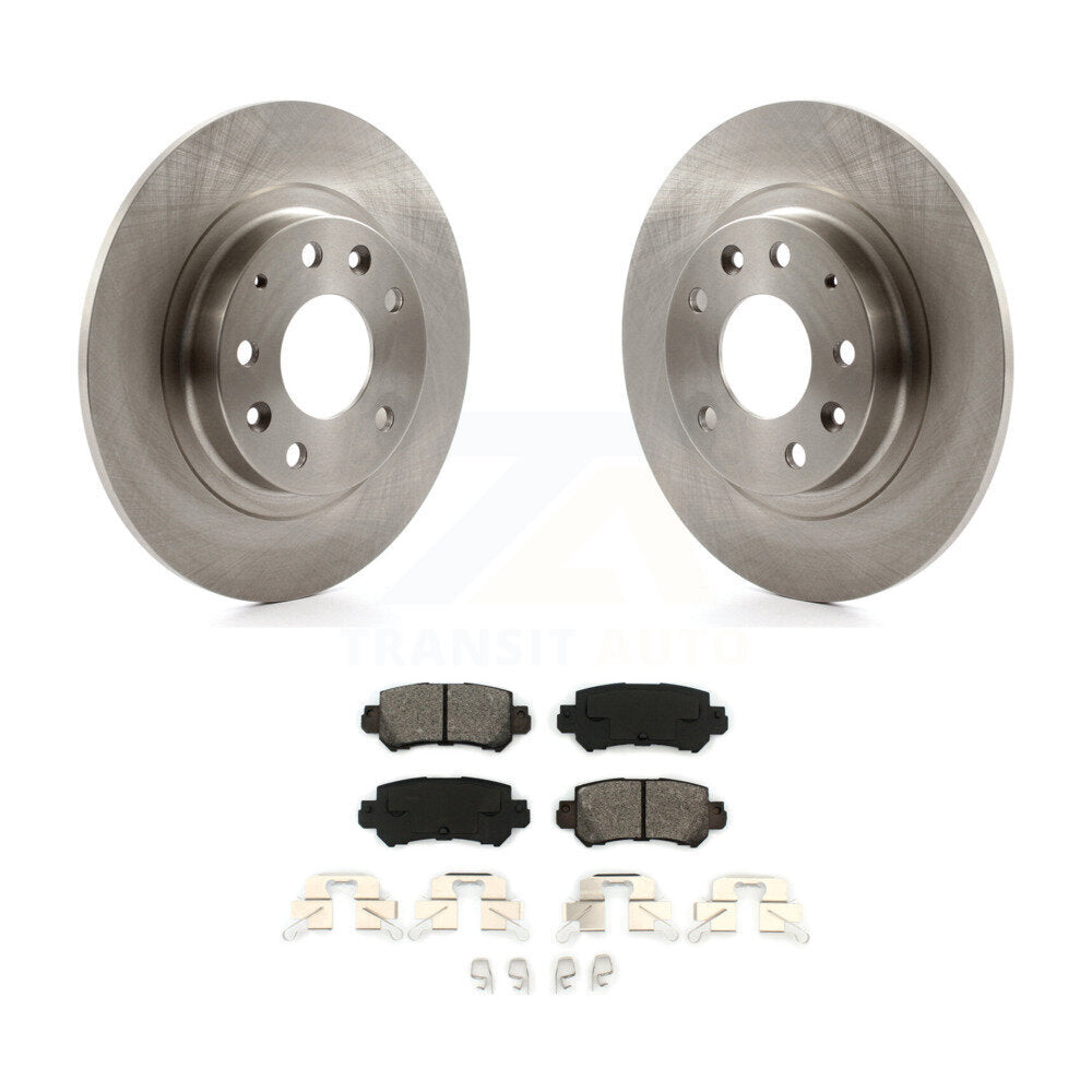 Kit de disques de frein à disque arrière et plaquettes semi-métalliques pour Mazda CX-3 2016-2018