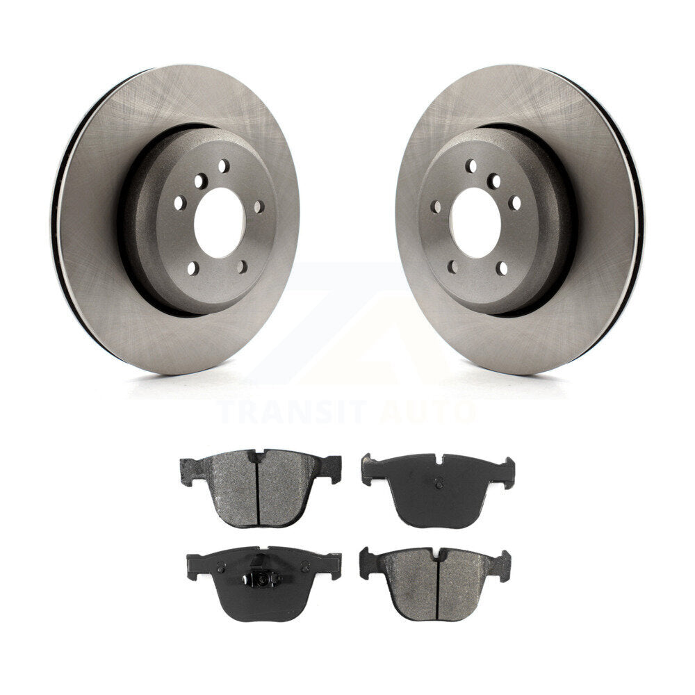Rotors de frein à disque arrière et Kit de plaquettes semi-métalliques pour BMW 650i 645Ci 550i 545i 535