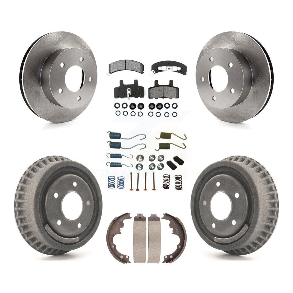 Kit de tambour à plaquettes semi-métalliques de rotors de frein avant et arrière (7 pièces) pour Chevrolet Astro GM