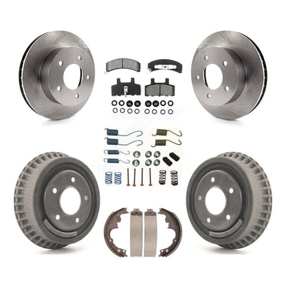 Kit de tambour à plaquettes semi-métalliques de rotors de frein avant et arrière (7 pièces) pour Chevrolet Astro GM