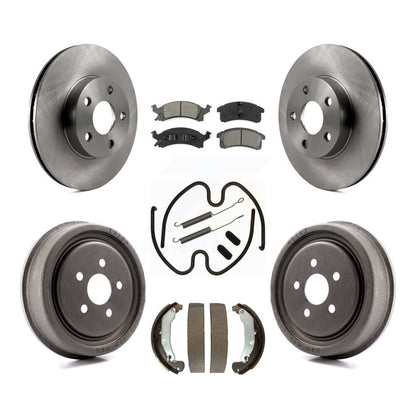 Kit de tambour à plaquettes semi-métalliques, Rotor de frein à disque avant et arrière (7 pièces) pour Pontiac Sunfir