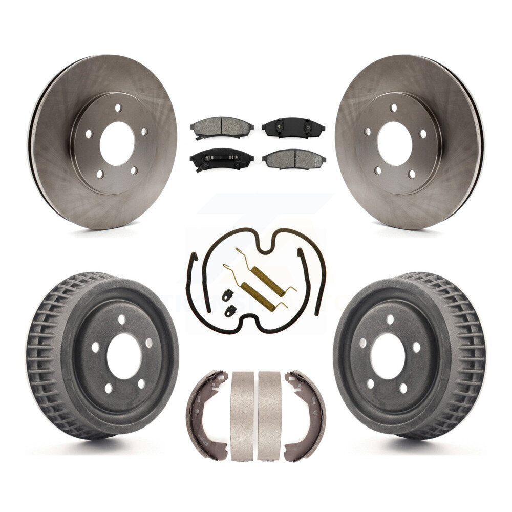 Kit de plaquettes et de tambour semi-métalliques pour Rotor de frein avant et arrière (7 pièces) pour Chevrolet Lumin