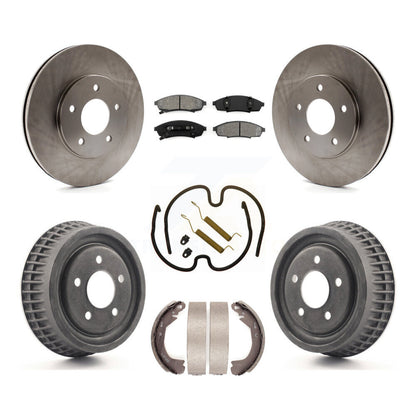 Kit de plaquettes et de tambour semi-métalliques pour Rotor de frein avant et arrière (7 pièces) pour Chevrolet Lumin