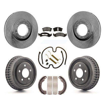 Rotors de frein avant et arrière, Kit de tambour à plaquettes semi-métalliques (7 pièces) pour Buick LeSabre 88 9