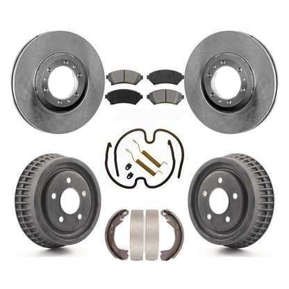 Kit de tambour à plaquettes semi-métalliques, Rotor de frein à disque avant et arrière (7 pièces) pour Pontiac Montan
