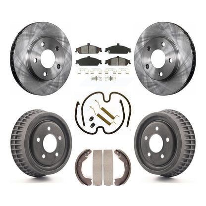 Kit de plaquettes et de tambour semi-métalliques pour Rotor de frein avant et arrière (7 pièces) pour Pontiac Grand A