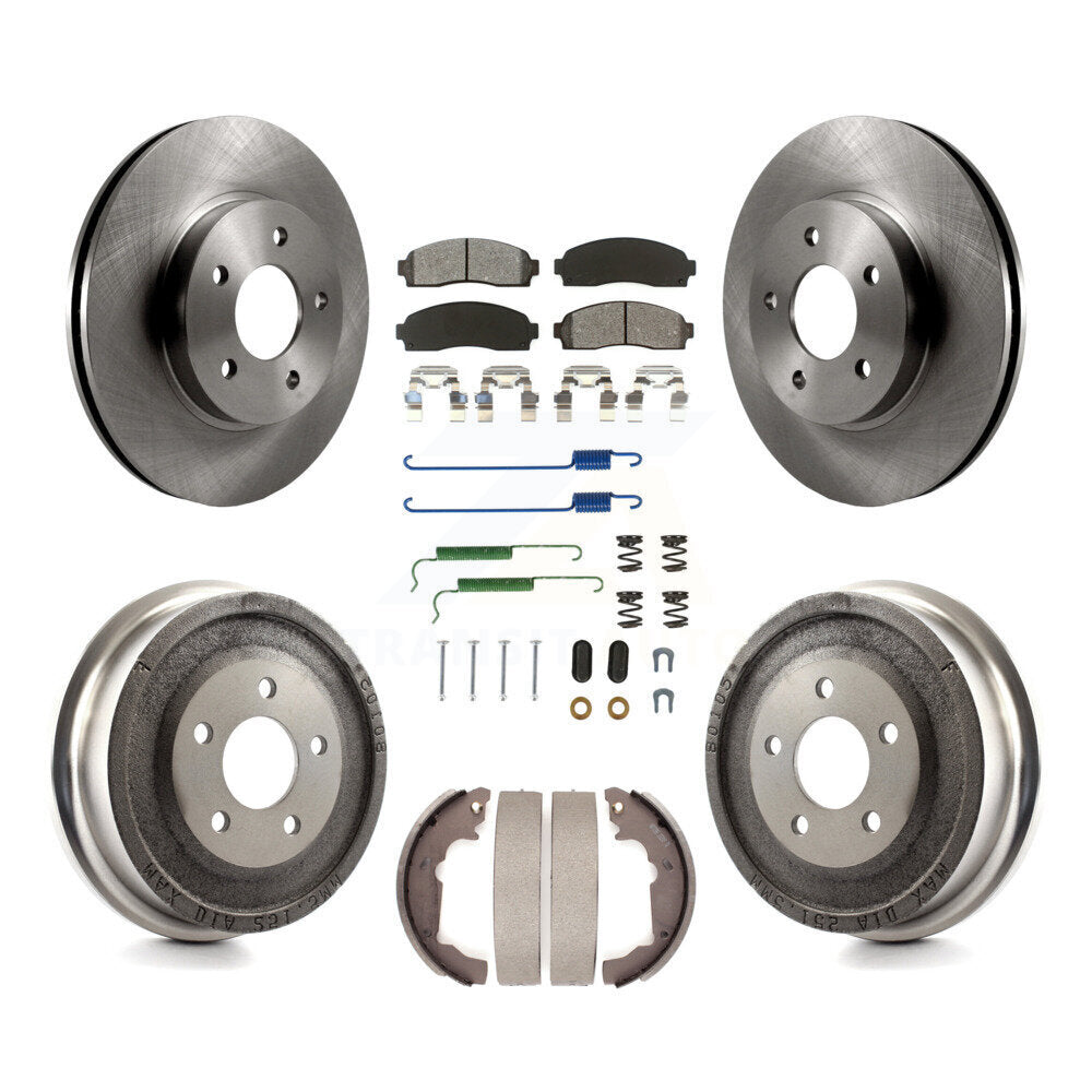 Kit de tambour à plaquettes semi-métalliques pour Rotor de frein avant et arrière (7 pièces) pour Saturn Vue Chevrole