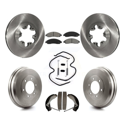 Kit de plaquettes et de tambour semi-métalliques pour Rotor de frein avant et arrière (7 pièces) pour Chevrolet Colorad