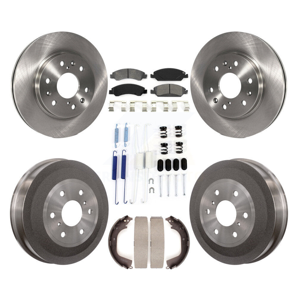 Kit de tambour à plaquettes semi-métalliques, Rotor de frein à disque avant et arrière (7 pièces) pour GMC Sierra 150