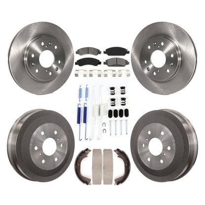 Kit de tambour à plaquettes semi-métalliques, Rotor de frein à disque avant et arrière (7 pièces) pour GMC Sierra 150