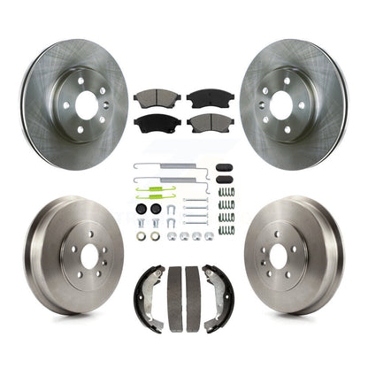 Kit de tambour à plaquettes semi-métalliques, Rotor de frein à disque avant et arrière (7 pièces) pour Chevrolet Cruz