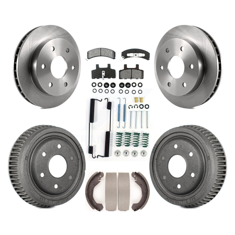 Kit de tambour à plaquettes semi-métalliques pour rotors de frein avant et arrière (7 pièces) pour Chevrolet K1500 GM