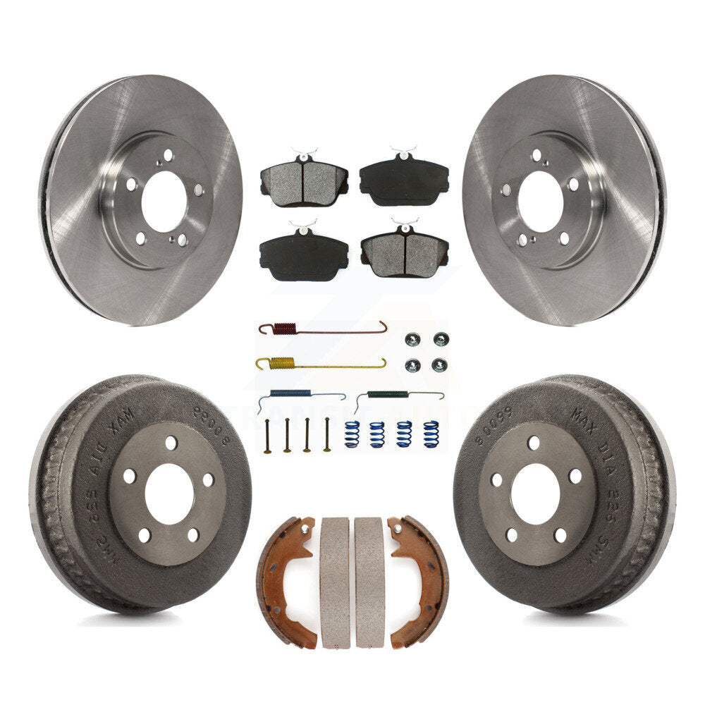 Kit de tambour à plaquettes semi-métalliques pour rotors de frein avant et arrière (7 pièces) pour Ford Taurus Mercur