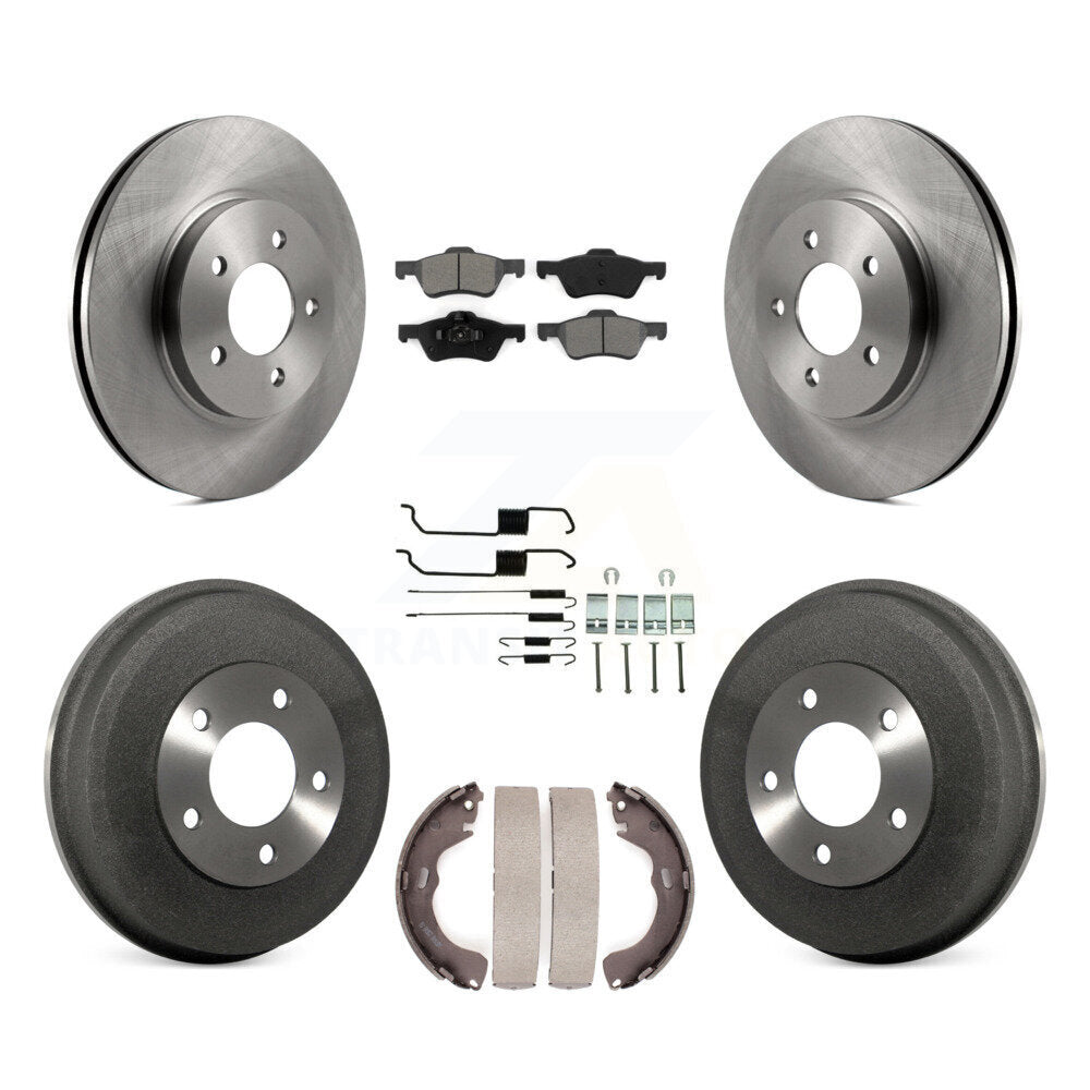 Kit de tambour à plaquettes semi-métalliques pour rotors de frein avant et arrière (7 pièces) pour Ford Escape Mercur