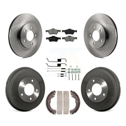 Kit de tambour à plaquettes semi-métalliques pour rotors de frein avant et arrière (7 pièces) pour Ford Escape Mercur