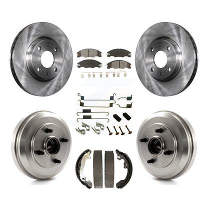 Kit de tambour à plaquettes semi-métalliques pour rotor de frein avant et arrière (7 pièces) pour Ford Focu 2009-2011