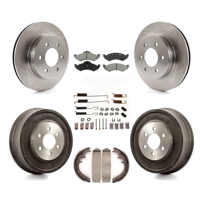 Kit de tambour à plaquettes semi-métalliques pour Rotor de frein avant et arrière (7 pièces) pour Dodge Dakota Durang