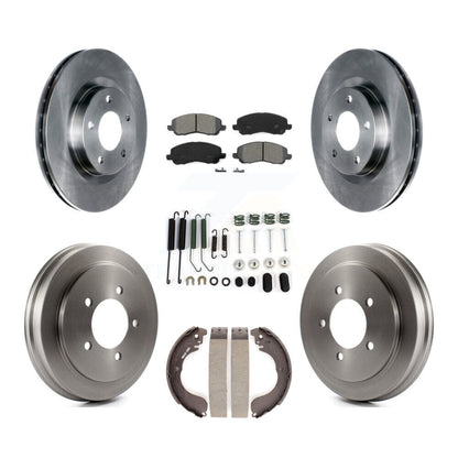 Kit de tambour à plaquettes semi-métalliques pour Rotor de frein avant et arrière (7 pièces) pour Jeep Patriot Compas