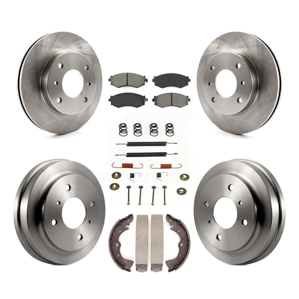 Kit de plaquettes et tambours semi-métalliques pour Rotor de frein avant et arrière (7 pièces) pour Nissan Sentra 1.8