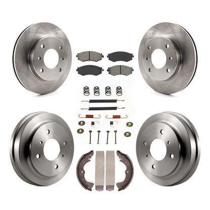 Kit de plaquettes et tambours semi-métalliques pour Rotor de frein avant et arrière (7 pièces) pour Nissan Sentra 1.8