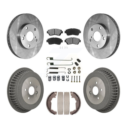 Kit de tambour à plaquettes semi-métalliques pour rotors de frein avant et arrière (7 pièces) pour Toyota Sienn 98-03