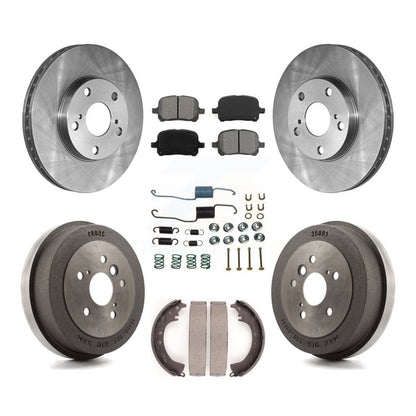 Kit de plaquettes et de tambour semi-métalliques de Rotor de frein avant et arrière (7 pièces) pour Toyota Solara 2.4