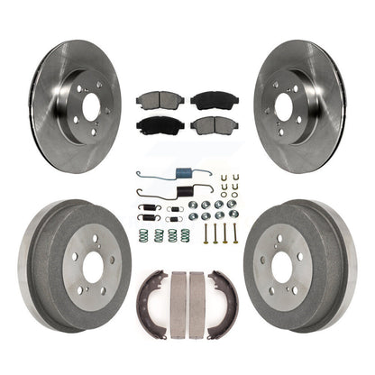 Kit de plaquettes et de tambours semi-métalliques pour rotors de frein avant et arrière (7 pièces) pour Toyota RAV 96-00