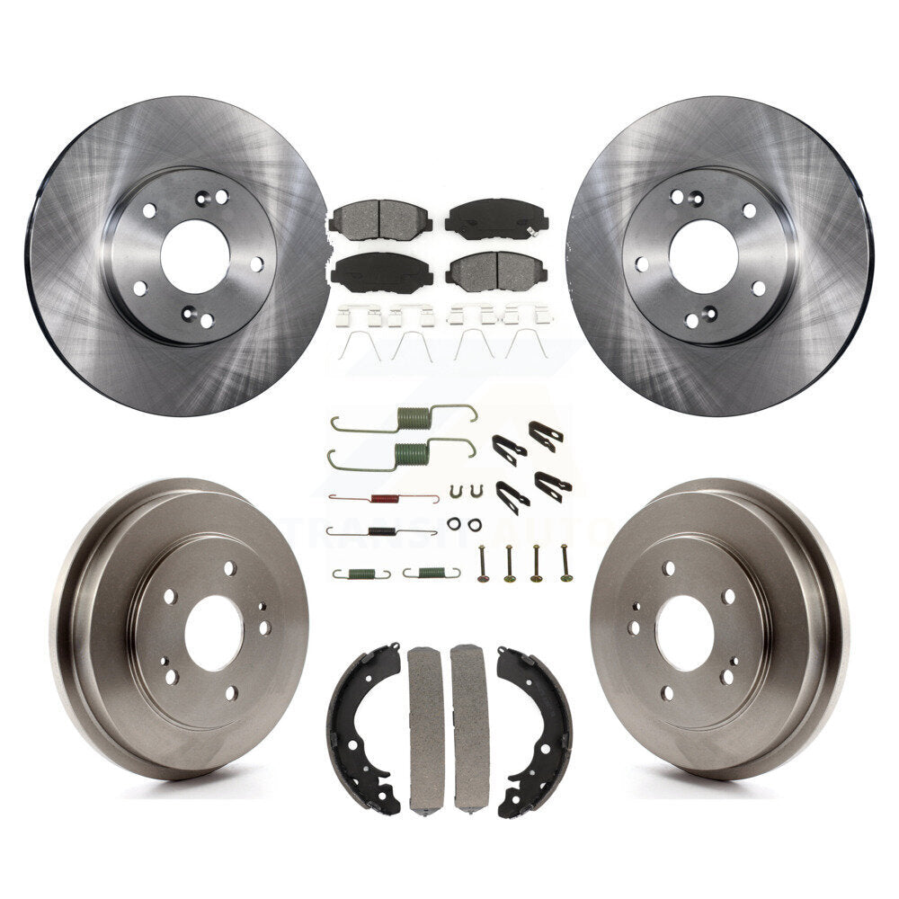 Kit de plaquettes et de tambour semi-métalliques pour Rotor de frein avant et arrière (7 pièces) pour Honda Accord Fi