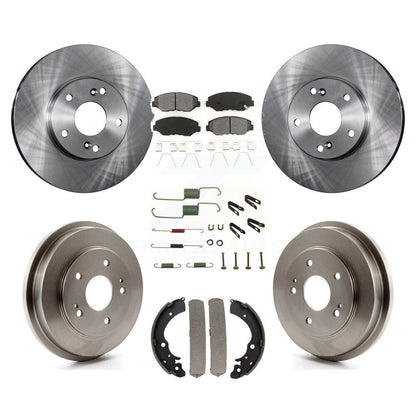Kit de plaquettes et de tambour semi-métalliques pour Rotor de frein avant et arrière (7 pièces) pour Honda Accord Fi