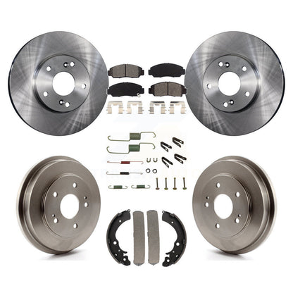 Kit de plaquettes et de tambour semi-métalliques pour Rotor de frein avant et arrière (7 pièces) pour Honda Civic Accor