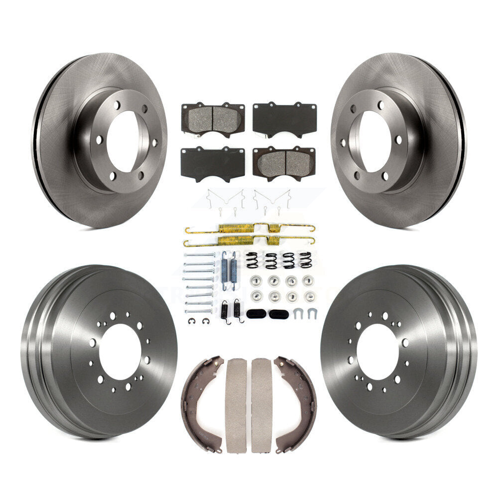 Kit de tambour à plaquettes semi-métalliques pour rotors de frein avant et arrière (7 pièces) pour Toyota Tundr 04-06