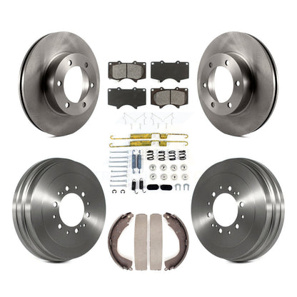 Kit de tambour à plaquettes semi-métalliques pour rotors de frein avant et arrière (7 pièces) pour Toyota Tundr 04-06