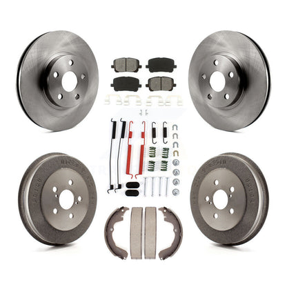 Kit de plaquettes et tambours semi-métalliques pour Rotor de frein avant et arrière (7 pièces) pour Toyota Matrix Vib